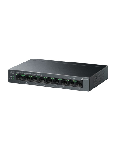 TP-Link LiteWave LS109P switch No administrado Fast Ethernet (10/100) Energía sobre Ethernet (PoE) Negro