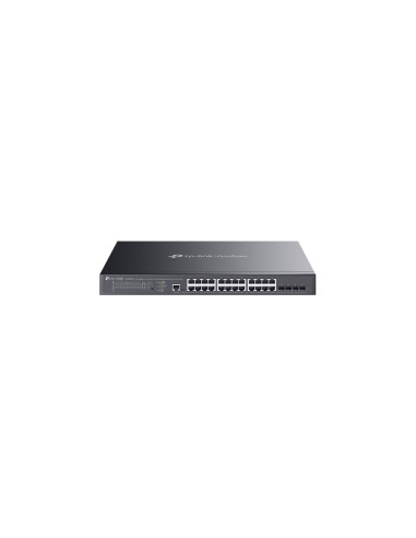 TP-Link Omada SG3428XMPP switch Gestionado L2+ Gigabit Ethernet (10/100/1000) Energía sobre Ethernet (PoE) 1U Negro