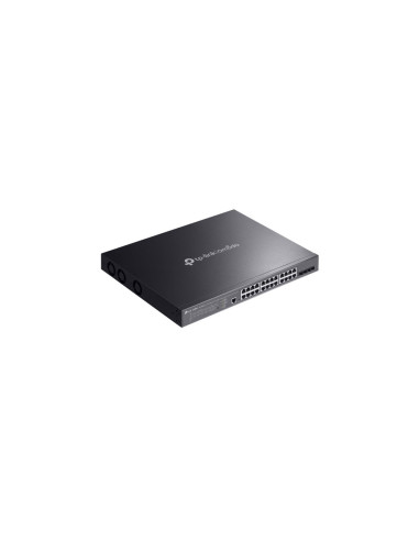 TP-Link Omada SG3428XMPP switch Gestionado L2+ Gigabit Ethernet (10/100/1000) Energía sobre Ethernet (PoE) 1U Negro