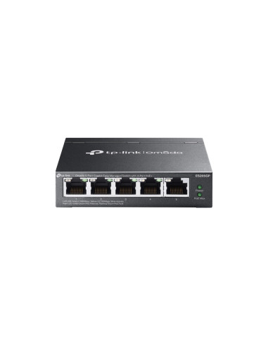 TP-Link Omada ES205GP switch Gestionado Gigabit Ethernet (10/100/1000) Energía sobre Ethernet (PoE) Negro