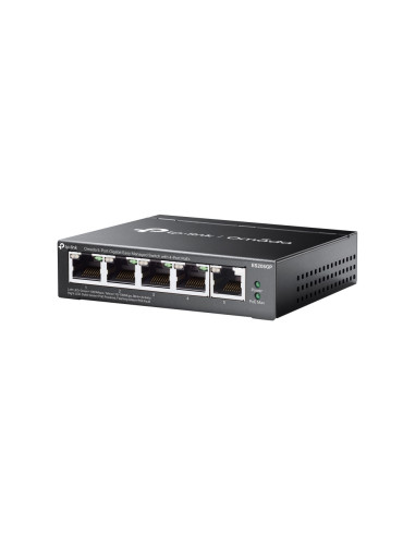 TP-Link Omada ES205GP switch Gestionado Gigabit Ethernet (10/100/1000) Energía sobre Ethernet (PoE) Negro