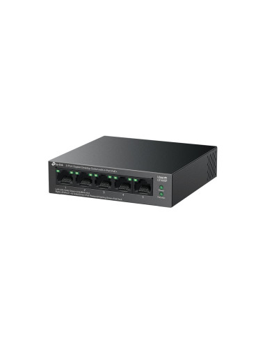 TP-Link LiteWave LS105GP switch No administrado Gigabit Ethernet (10/100/1000) Energía sobre Ethernet (PoE) Negro