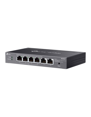 TP-Link Omada ES206GP switch Gestionado Gigabit Ethernet (10/100/1000) Energía sobre Ethernet (PoE) Negro