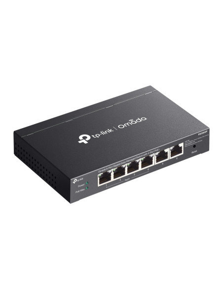TP-Link Omada ES206GP switch Gestionado Gigabit Ethernet (10/100/1000) Energía sobre Ethernet (PoE) Negro