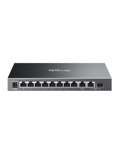 TP-Link Omada ES210GP switch Gestionado L2 Gigabit Ethernet (10/100/1000) Energía sobre Ethernet (PoE) DIN rail Negro