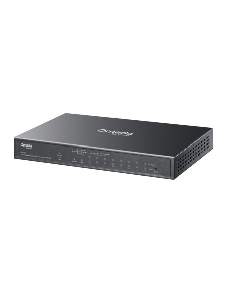 TP-Link Omada ES210GP switch Gestionado L2 Gigabit Ethernet (10/100/1000) Energía sobre Ethernet (PoE) DIN rail Negro