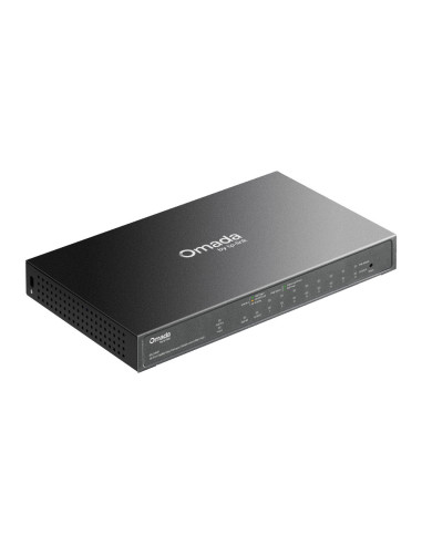 TP-Link Omada ES210GP switch Gestionado L2 Gigabit Ethernet (10/100/1000) Energía sobre Ethernet (PoE) DIN rail Negro