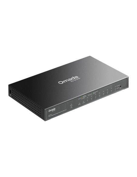 TP-Link Omada ES210GP switch Gestionado L2 Gigabit Ethernet (10/100/1000) Energía sobre Ethernet (PoE) DIN rail Negro