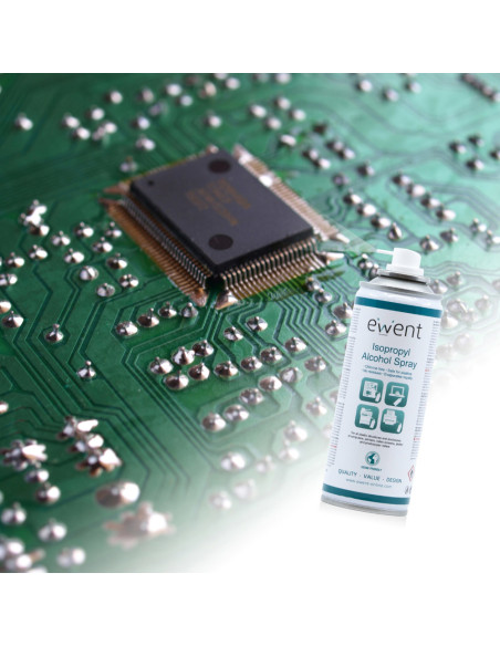 Ewent EW5613 kit de limpieza para computadora Impresora, Portátil, Escáner, PC Espray para limpieza de equipos 200 ml