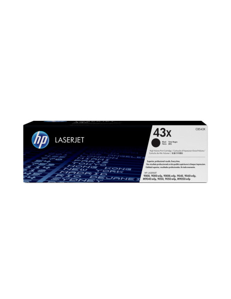 HP Cartucho original de tóner negro de alto rendimiento 43X LaserJet