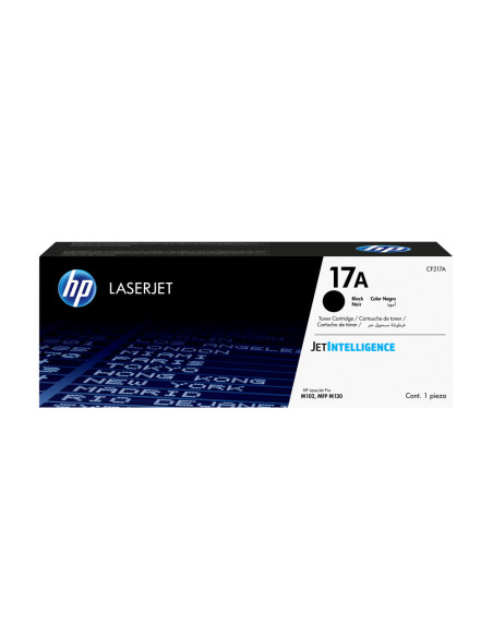 HP Cartucho de tóner Original LaserJet 17A negro