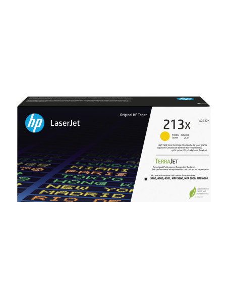 HP Cartucho de tóner Original LaserJet 213X de alto rendimiento amarillo