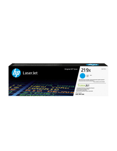 HP Cartucho de Tóner Original LaserJet 219X de alta capacidad cian