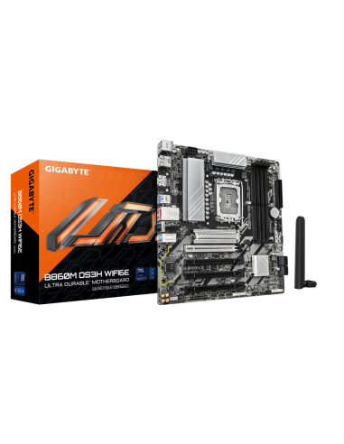 GIGABYTE B860M DS3H WIFI6E placa base Intel B860 LGA 1851 (Socket V1) micro ATX