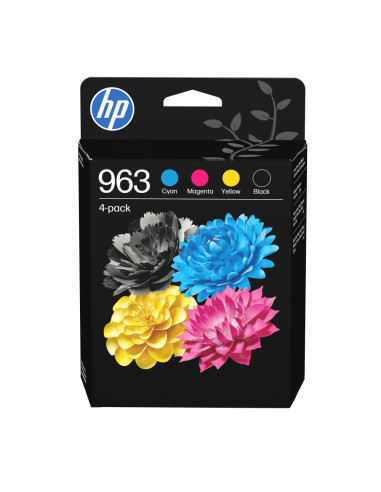 HP Paquete de 4 cartuchos de tinta Original 963 negro/cian/magenta/amarillo