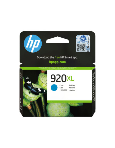 HP Cartucho de tinta original 920XL de alta capacidad cian