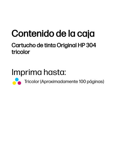 HP Cartucho de tinta Original 304 tricolor