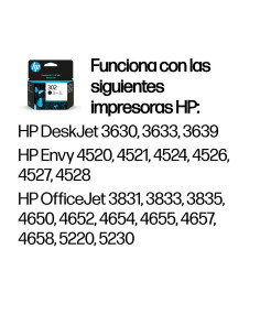 HP Cartucho de tinta original 302 negro 2