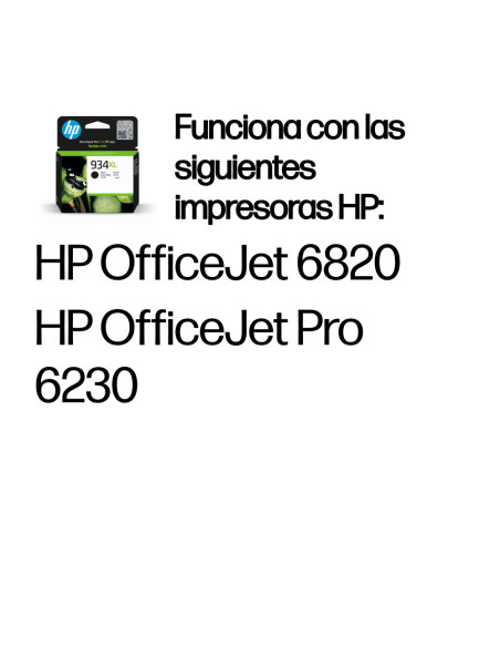 HP Cartucho de tinta original 934XL de alta capacidad negro
