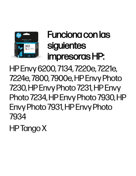 HP Cartucho de tinta Original 303 tricolor