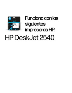 HP Cartucho de tinta original 301 negro 2