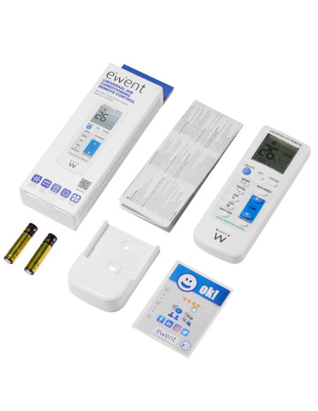 Ewent EW1579 mando a distancia Aire Acondicionado Botones