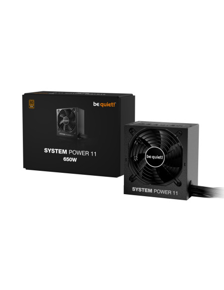 be quiet! System Power 11 650W unidad de fuente de alimentación 20+4 pin ATX ATX Negro