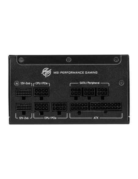 MSI MPG A1000GS PCIE5 unidad de fuente de alimentación 1000 W 24-pin ATX ATX Negro