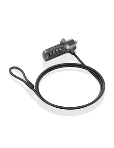 AISENS ASLK-D40N03-BK cable antirrobo Negro 1,5 m