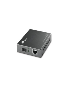 TP-Link MC220L convertidor de medio 1000 Mbit/s Multimodo, Monomodo Negro