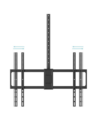 TooQ Soporte de Techo Extensible para Pantallas 50"-100", Negro