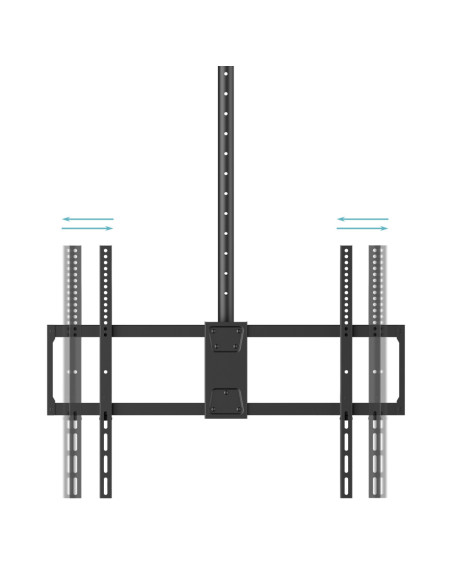TooQ Soporte de Techo Extensible para Pantallas 50"-100", Negro