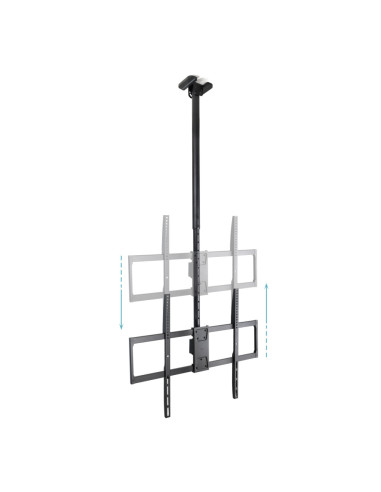 TooQ Soporte de Techo Extensible para Pantallas 50"-100", Negro