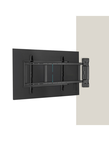 TooQ Soporte de pared Con regulación eléctrica para pantallas de 32” – 75”, Negro