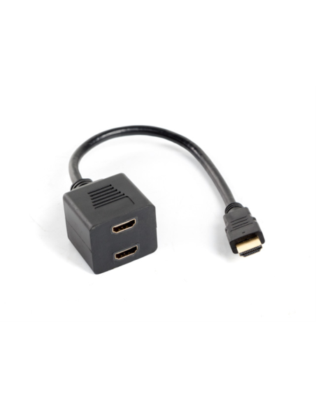 Lanberg AD-0019-BK divisor de video HDMI 2x HDMI