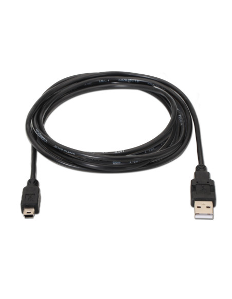 AISENS A101-0026 cable USB USB 2.0 3 m USB A Mini-USB B Negro