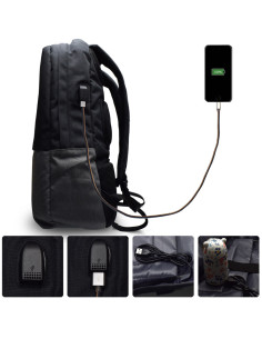 Ewent EW2529 maletines para portátil 43,9 cm (17.3") Mochila Negro 2