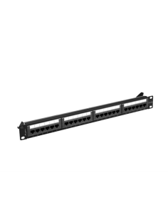 Lanberg PPUA-1024-B panel de parcheo 1U