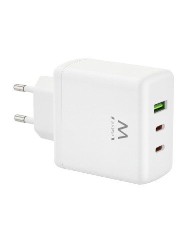 Ewent EW1333 cargador de dispositivo móvil Universal Blanco Corriente alterna Carga rápida Interior