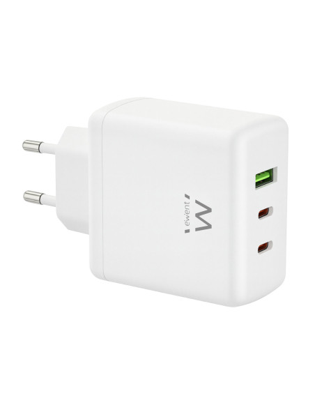 Ewent EW1333 cargador de dispositivo móvil Universal Blanco Corriente alterna Carga rápida Interior