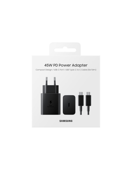 Samsung EP-T4510 Universal Negro Corriente alterna Carga rápida Interior