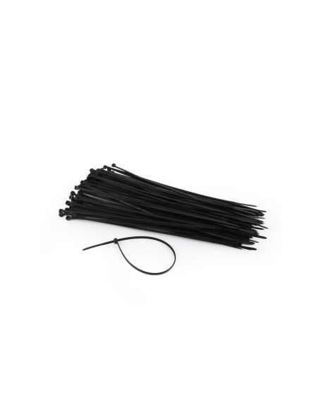 Gembird NYTFR-250X3.6 presilla Nylon Negro 100 pieza(s)