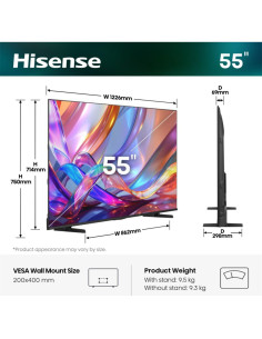 Hisense 55Q7S 139,7 cm (55") 4K Ultra HD Smart TV Wifi Negro 2