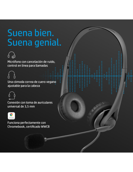 HP Auriculares estéreo de 3,5 mm G2