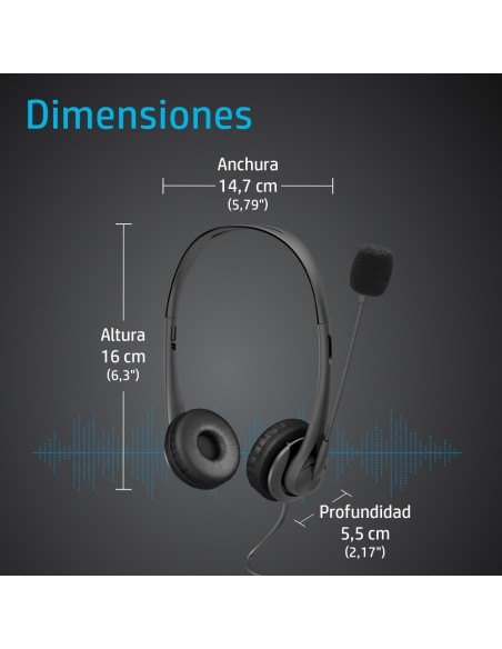HP Auriculares estéreo de 3,5 mm G2