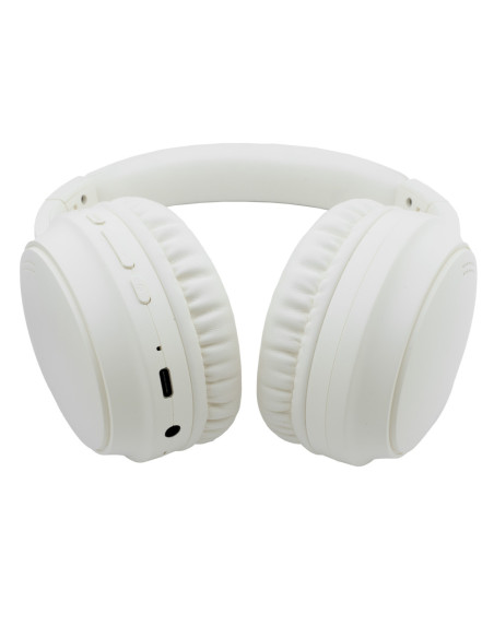 CoolBox AURICULARES BLUETOOTH 5.3 AIR40 CANCELACION RUIDO ANC BEIGE DIADEMA PLEGABLES