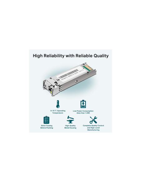 TP-Link TL-SM321A red modulo transceptor Fibra óptica 1250 Mbit/s SFP