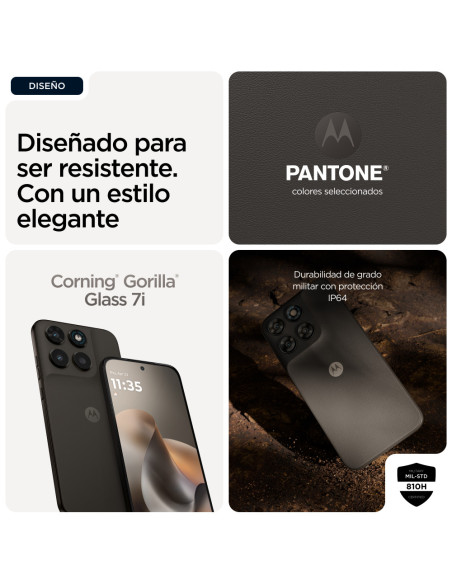 Motorola moto g77 17,3 cm (6.8") Ranura híbrida Dual SIM Android 16.0 5G USB Tipo C 8 GB 256 GB 5200 mAh Negro