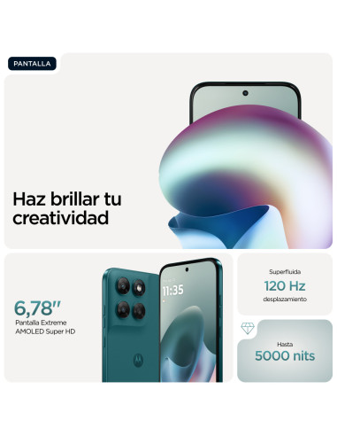 Motorola moto g77 17,3 cm (6.8") Ranura híbrida Dual SIM Android 16.0 5G USB Tipo C 8 GB 256 GB 5200 mAh Verde