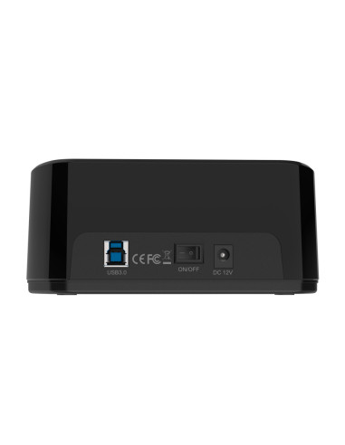 AISENS Estacion de Docking de Doble Bahia ASDS-D03B SATA 2.5/3.5 a USB 3.0/3.1 Gen1, Clone, Negra